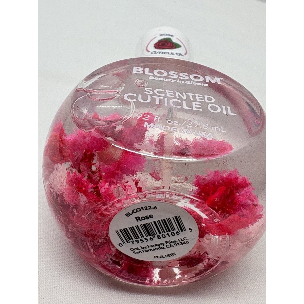 New Blossom Scented Cuticle Oil .92 Fluid Ounces ROSE Scented REAL Flowers‎ - Picture 3 of 4